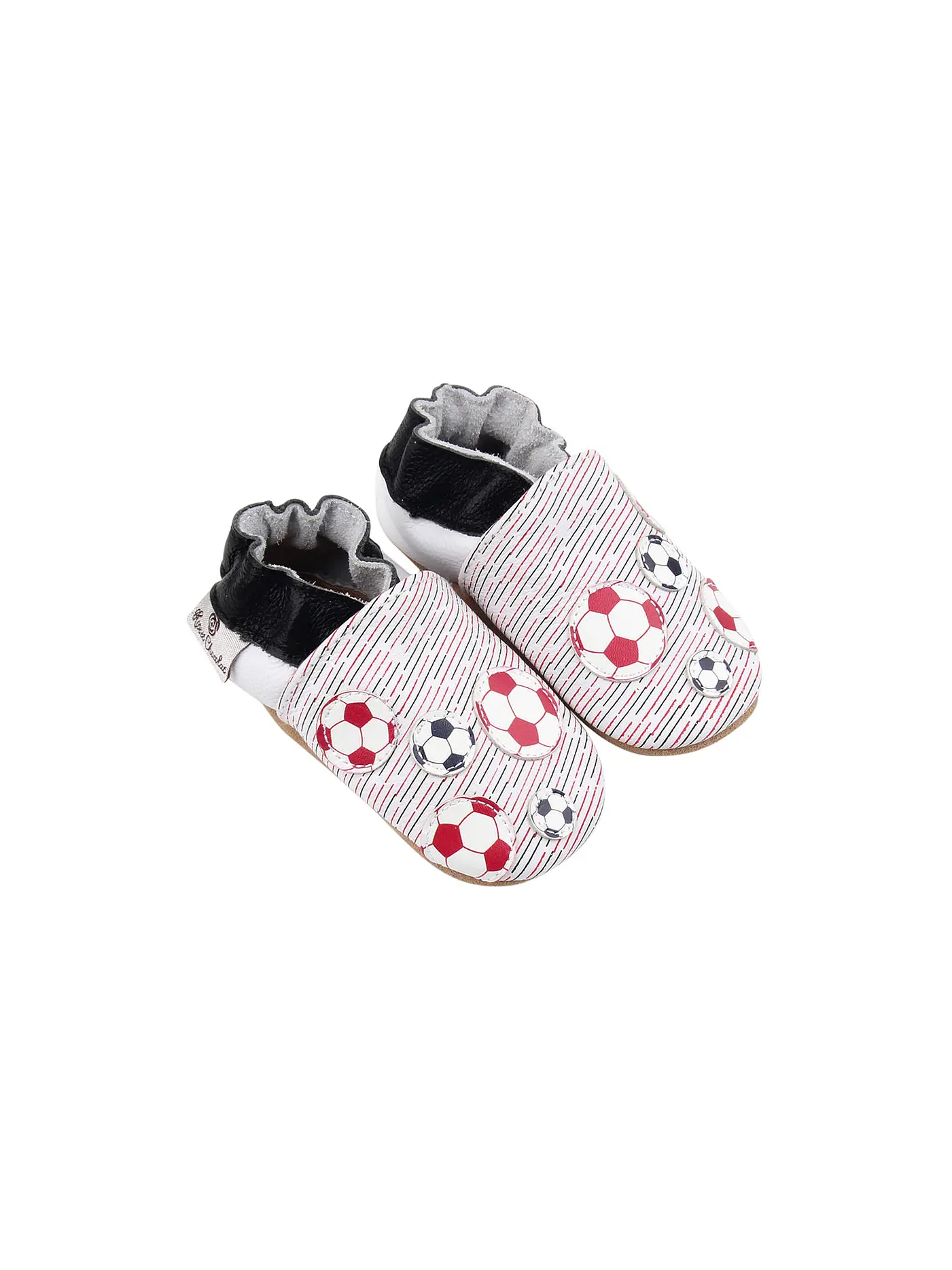 ROSE ET CHOCOLAT | Krabbelschuhe "Soccer Balls" | 